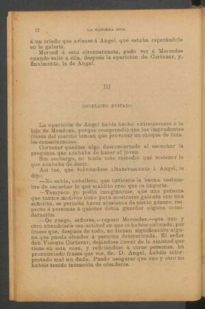 III - Conflicto evitado
