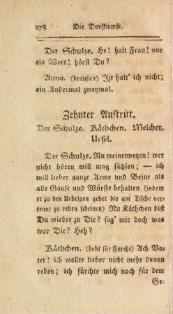 Zehnter Auftritt