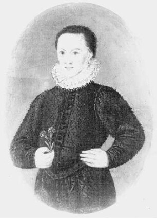 Porträt eines unbekannten jungen Mannes mit einer Nelke