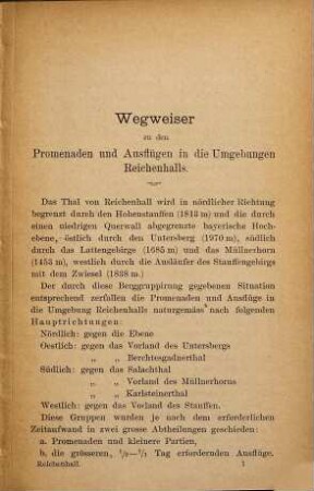 Führer durch Reichenhall, Salzburg & Berchtesgaden (Wegweiser) von Adolph Bühler : Separatabdruck aus "Bad Reichenhall und seine Umgebungen"
