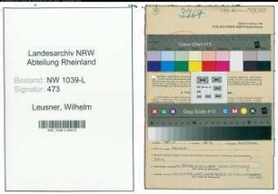 Entnazifizierung Wilhelm Leusner , geb. 09.07.1910 (Stadtbeamter)