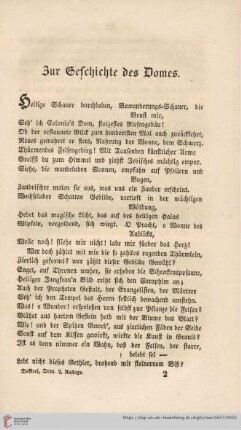 Zur Geschichte des Domes