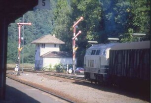 Pirmasens Nord Lok 218 379 Eilzug MDie-Wagen Ausfahrsignale Stw Pnf
