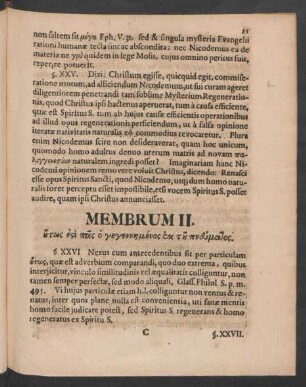 Membrum II. [...]