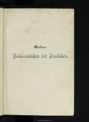 Volksmärchen der Deutschen