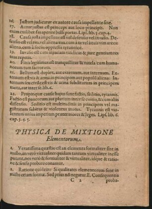 Physica De Mixtione Elementorum.