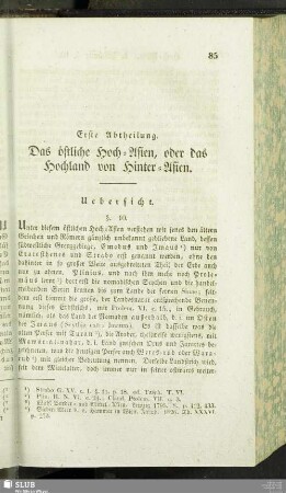 Erste Abtheilung. Das östliche Hoch-Asien, oder das Hochland von Hinter-Asien