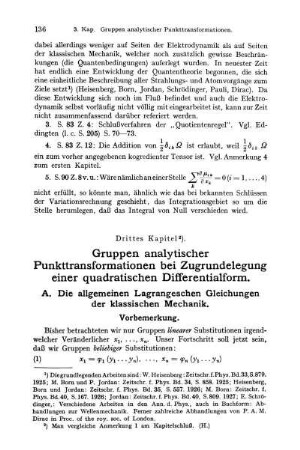 A. Die allgemeinen Lagrangeschen Gleichungen der klassischen Mechanik.