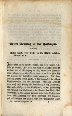 Der Ruf des Evangeliums : ein vollständiger Jahrgang von Predigten über die sämmtlichen Evangelien des katholischen Kirchenjahres, 2