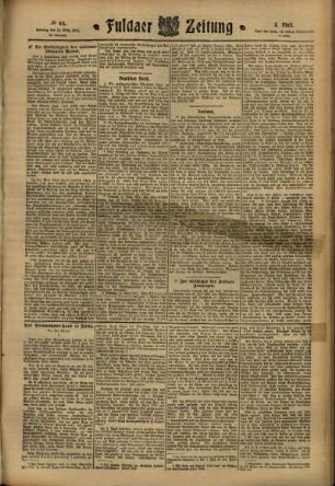 Dritte Ausgabe vom Samstag, den 18. März 1911.