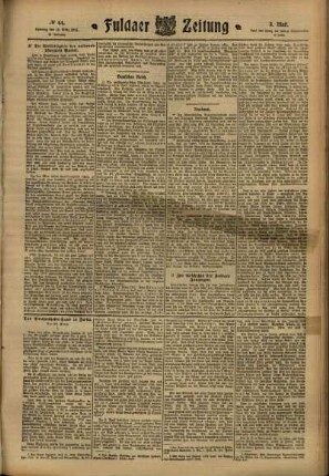 Dritte Ausgabe vom Samstag, den 18. März 1911.