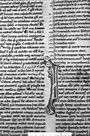Buchseite mit Initiale I, Folio 16? verso