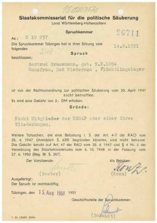 Grassmann, Gertrud