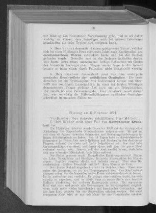 Sitzung am 6. Februar 1894.