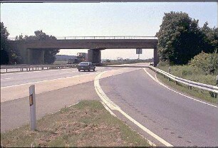 Einfahrt West zu Fahrbahn West (Heidelberg Richtung Karlsruhe)
