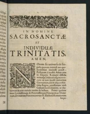 1-47, In Nomine Sacro-Sanctae et Individuae Trinitatis, Amen.