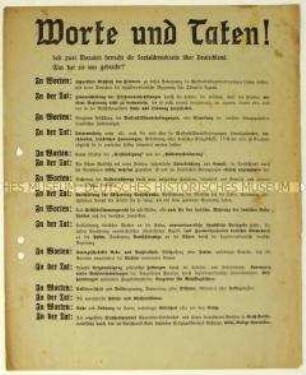 Flugblatt der Deutschen Volkspartei gegen die SPD und Aufruf zur Wahl der preußischen Landesversammlung 1919