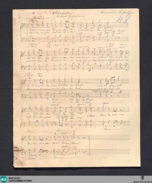 Ständchen - Mus. Hs. 1394,2 : Coro maschile; B|b