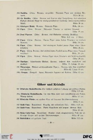 Gläser und Kristalle (Nr. 301-369)