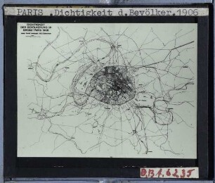 Paris, Bevölkerungsdichte, 1906 yy