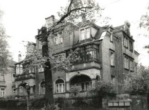 Dresden-Strehlen, Wasastraße 6. Wohnhaus (1902). Straßenansicht
