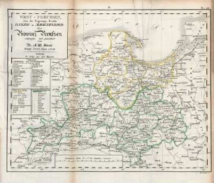 West-Preussen oder die Regierungs-Bezirke Danzig u. Marienwerder der Provinz Preussen entworfen und gezeichnet von Dr. F. W. Streit