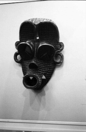 Basel: Zaire Stand, afrikanische Masken