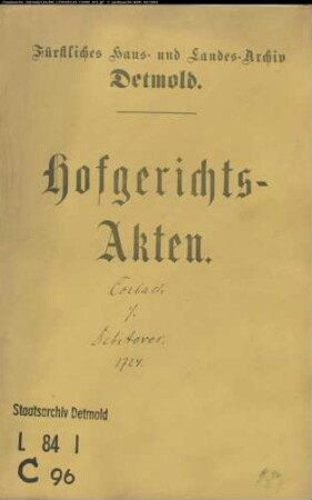Corbach, Johann Christoph zu Brakelsiek gegen Debitoren