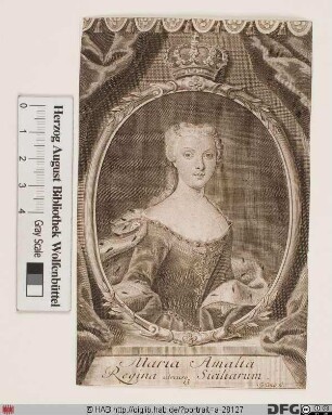 Bildnis Maria Amalia, Königin von Spanien, geb. Prinzessin von Sachsen