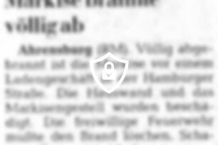 Markise brannte völlig ab