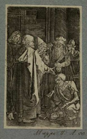 Petrus und Johannes heilen den Lahmen