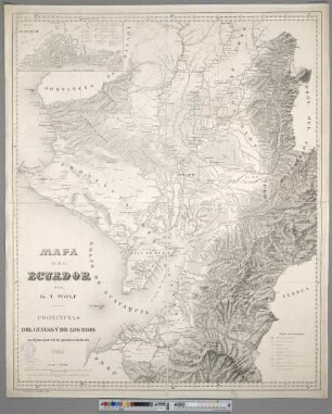 Mapa Del Ecuador : Provincias Del Guayas Y De Los Rios