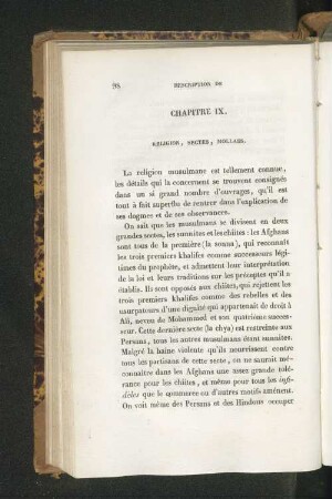Chapitre IX. Religion, Sectes, Mollahs.