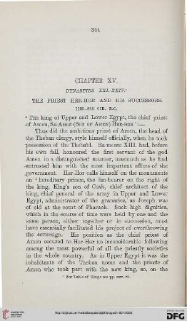 Chapter XV: Dynasties XXI-XXIV