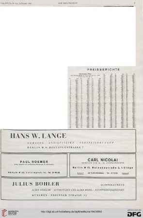 Nr. 7/8 (15. Feb. 1942), S. 3: Preisberichte