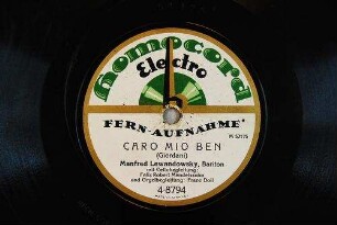 Caro mio ben / (Giordani)