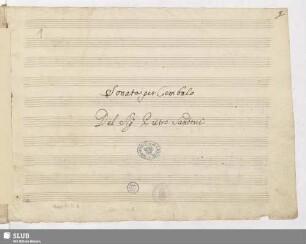 Sandoni, Pietro Giuseppe: Sonata per Cembalo