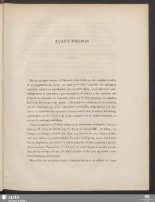 Avant-Propos