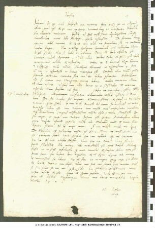 Martin Luther bezeichnet den Papst als Antichristen und berichtet Georg Spalatin von Unruhen der Studenten in Wittenberg (Seiten: 1r-v)