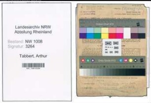 Entnazifizierung Arthur Tabbert , geb. 28.01.1894 (Maschinist)