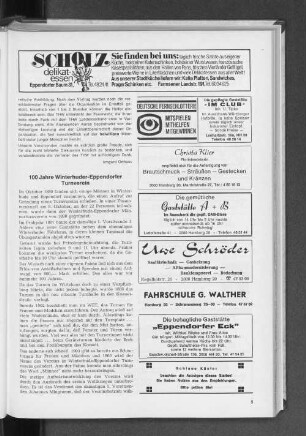 100 Jahre Winterhuder-Eppendorfer Turnverein
