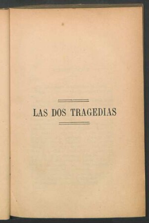 Las dos tragedias
