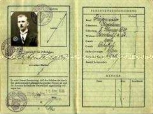 Reisepass des Deutschen Reiches für Anton Herger