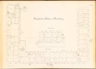 Schloss Merseburg: Grundriss 1.OG und Zwischengeschoss 1:100