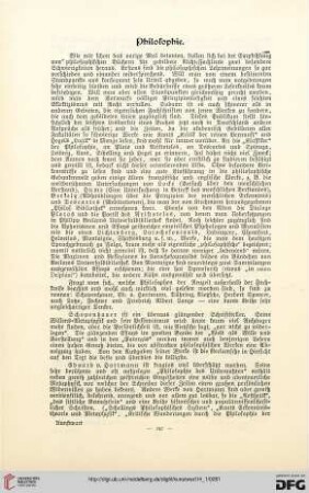 Literarischer Ratgeber des Kunstwarts für 1901, [8]: Philosophie