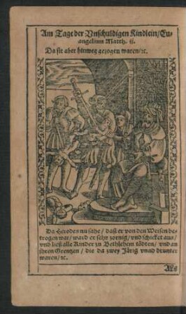 Am Tage der Unschuldigen Kindlein/ ...