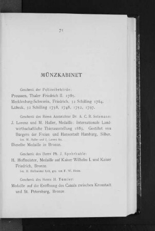 Münzkabinet