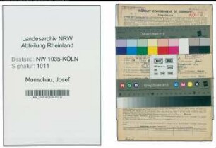 Entnazifizierung Josef Monschau , geb. 25.01.1901 (Bergarbeiter)