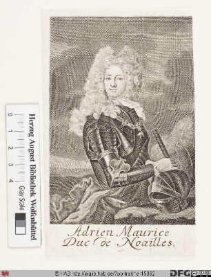 Bildnis Adrien-Maurice Noailles, comte d'Ayen, 1702 duc de