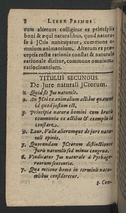 Titulus secundus.